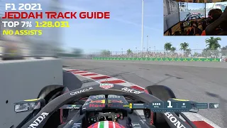 Saudi Arabia's Jeddah Track Guide with Hotlap. No Assists & Ranked top 7% in F1 2021!