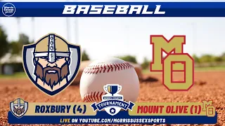 MCT Baseball Semis:  Roxbury (4) vs Mount Olive (1)