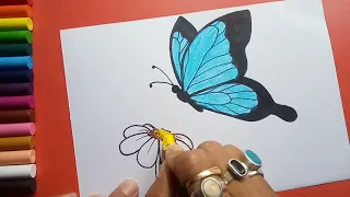 Easy and simple Butterfly drawing