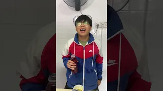 MINGWEIROCKS - The FASTEST way to eat SPICY NOODLES 🌶️ #shorts