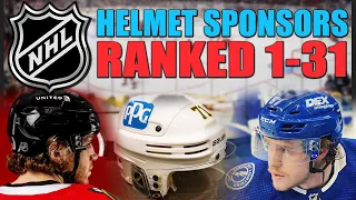NHL Helmet Sponsors Ranked 1-31!