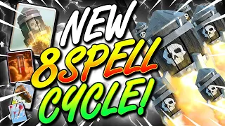 INSANE 8 SPELL CYCLE!! WINNING WITH SPELLS ONLY IN CLASH ROYALE!!