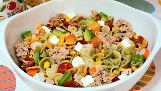 🌻 ENSALADA DE PASTA 🏖 FRESCA ✅️ LIGERA ✅️ SANA // BEATRIZ COCINA