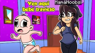 BEBE NOOB ESCAPA DE LA MAMÁ NOOBSI 👶😂 ¿SOBREVIVIRA? BEBE NOOB VS BEBE NOOBSI