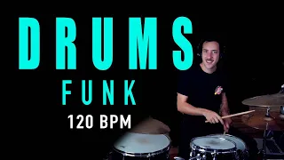 Drum Track FUNK Groove - Play along with me 120bpm 🎸