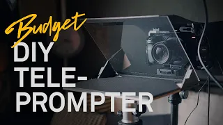 Cheap DIY Teleprompter! [How to make a teleprompter without power tools]
