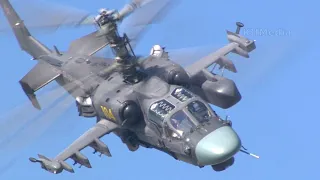 Ka-52 Navy Black at MAKS 2019 air show 104 yellow