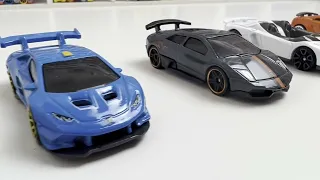 unboxing and review Lambo 5 pack from Hot wheels Lamborghini