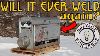 SAVING an ABUSED Portable Welder from it's GRAVE! ~ WILL IT START? ~ JUNK YARD Welder RESCUE!