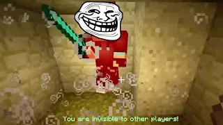 I regret using invisibility in this Minecraft troll...