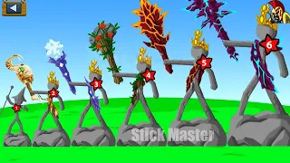 HACK UPGRADE POWER ALL SKIN LEAF GIANT DESTROY ALL BASE STATUE | STICK WAR LEGACY | STICK MASTER