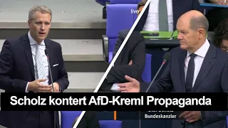 Ende der Waffen-Lieferungen? Scholz kontert AfD-Kreml Propaganda