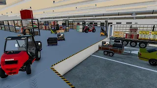 LOGISTICS warehouse ! Unloading and delivering goods at IKEA | Farming Simulator 22