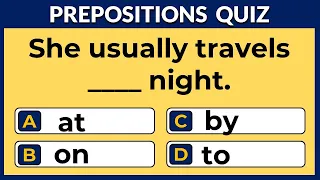 Preposition Quiz:  Can You Pass This Test? | #challenge  1