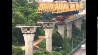 國工局 國道1號 五楊高架路段工程 工法影片