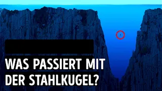 Was wäre, wenn du eine Stahlkugel in den Marianengraben wirfst