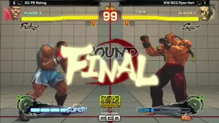 CEO2013: SSF4: AE Ver. 2012 - EG PR Balrog vs WW MCZ Ryan Hart - Winners Semis