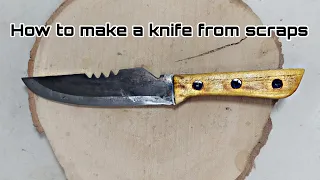 Making a nice knife from trash materials