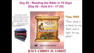 Day 62 Reading the Bible in 70 Days 70 Seventy Days Prayer and Fasting Programme 2021 Edition