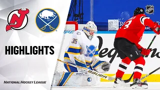 Devils @ Sabres 2/25/21 | NHL Highlights