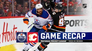 Oilers @ Flames 4/6 | NHL Highlights 2024