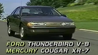 1991 Ford Thunderbird V8 & Mercury Cougar XR-7 V8 - MotorWeek Retro