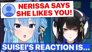 Suisei Reacts When Told Nerissa Likes Her (Hoshimachi Suisei /Hololive) [Eng Subs]