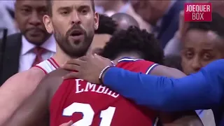 Kawhi Leonard react to Joel Embiid crying After losing the game 7 of Eastern conference semi finals.