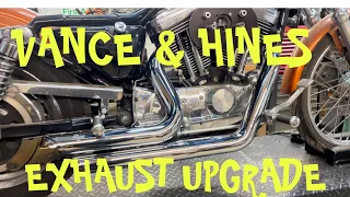 Vance & Hines exhaust install 2001 sportster @vanceandhines