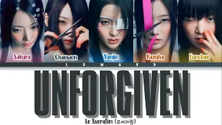 LE SSERAFIM UNFORGIVEN (Feat. Nile Rodgers) (르세라핌 UNFORGIVEN 가사) (Color Coded Lyrics)