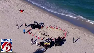 Girl dies, boy hospitalized after being trapped in sand hole at Florida beach