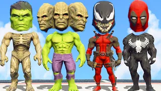 BODY SWAP POWER HERO | Hulk Classic vs Abomination vs Venom vs Deadpool