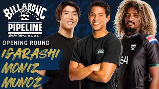 Igarashi, Moniz, Munoz Billabong Pro Pipeline - Men's Opening Round Heat Replay