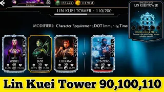 Lin kuei Tower Boss Battle 110 , & 100 , 90 Fight + Reward MK Mobile