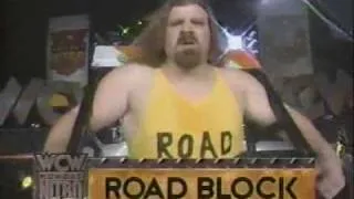(1.27.1997) Road to Superbrawl VII Part 3 - Giant vs. Roadblock plus Giant challenges Hogan