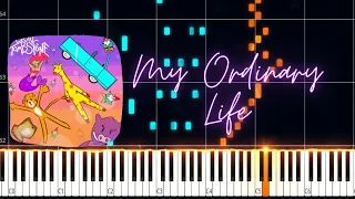 My Ordinary Life | The Living Tombstone PIANO TUTORIAL (Sheet in the description)#myordinarylife