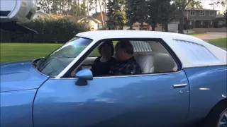 Kids surprise mom and dad with their 1st car, restored 1973 Pontiac Lemans