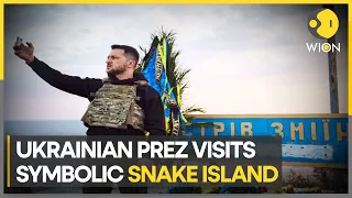 Russia-Ukraine War: Volodymyr Zelensky visits snake island to mark 500 days of war | Latest | WION