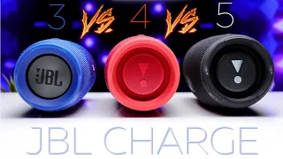 JBL Charge 5 VS JBL Charge 4 & JBL Charge 3 | Comparison & Sound Test!