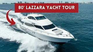 2004 Lazzara 80 Yacht "Coraggio" Tour | Boating Journey