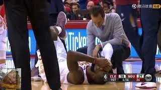 LeBron James Rolls His Ankle On Trevor Ariza’s Foot