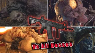 CQBR Assault Riffle (M4A1) Vs All Bosses - Resident Evil 4 Remake