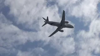 Репетиция МАКС 2017 - пилотаж Суперджета / MAKS 2017 Rehearsal - Sukhoi Superjet