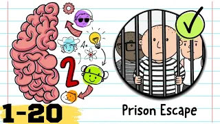 Brain Test 2: Tricky Stories Prison Escape Level 1-20