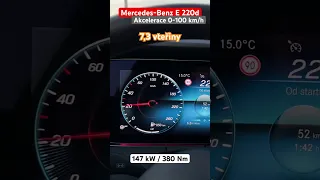 Mercedes-Benz E 220d (S213): Akcelerace 0-100 km/h 💨