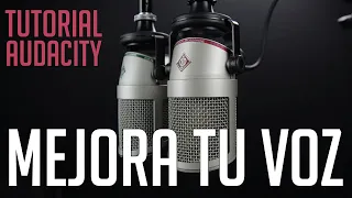 GRABA Y MEJORA TU VOZ con AUDACITY. Calidad PROFESIONAL y GRATIS