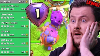 RANK 1 GLOBAL shows SUPER BOWLER Power in Clash of Clans