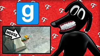 Gmod: CARTOON DOG House + HUGE City Tsunami ! (Garry's Mod - Nextbot Sandbox)