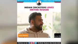 Indian Cricketers Loves Hrithik Roshan