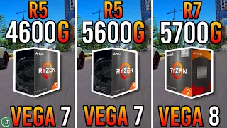 Ryzen 5 4600G vs Ryzen 5 5600G vs Ryzen 7 5700G